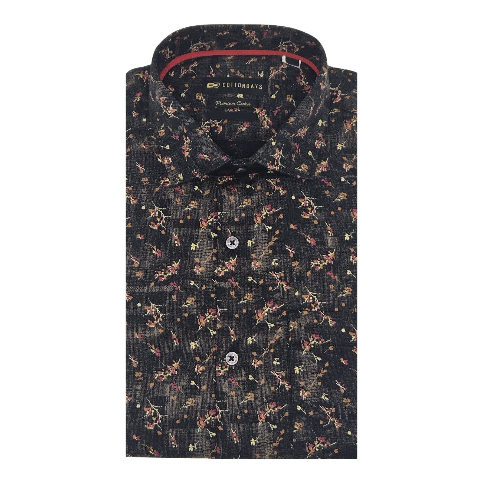 Men's long sleeve printed collared Casual with chest pocket with button cuff casual and formal shirt for wedding summer beach wear a regular fit shirt