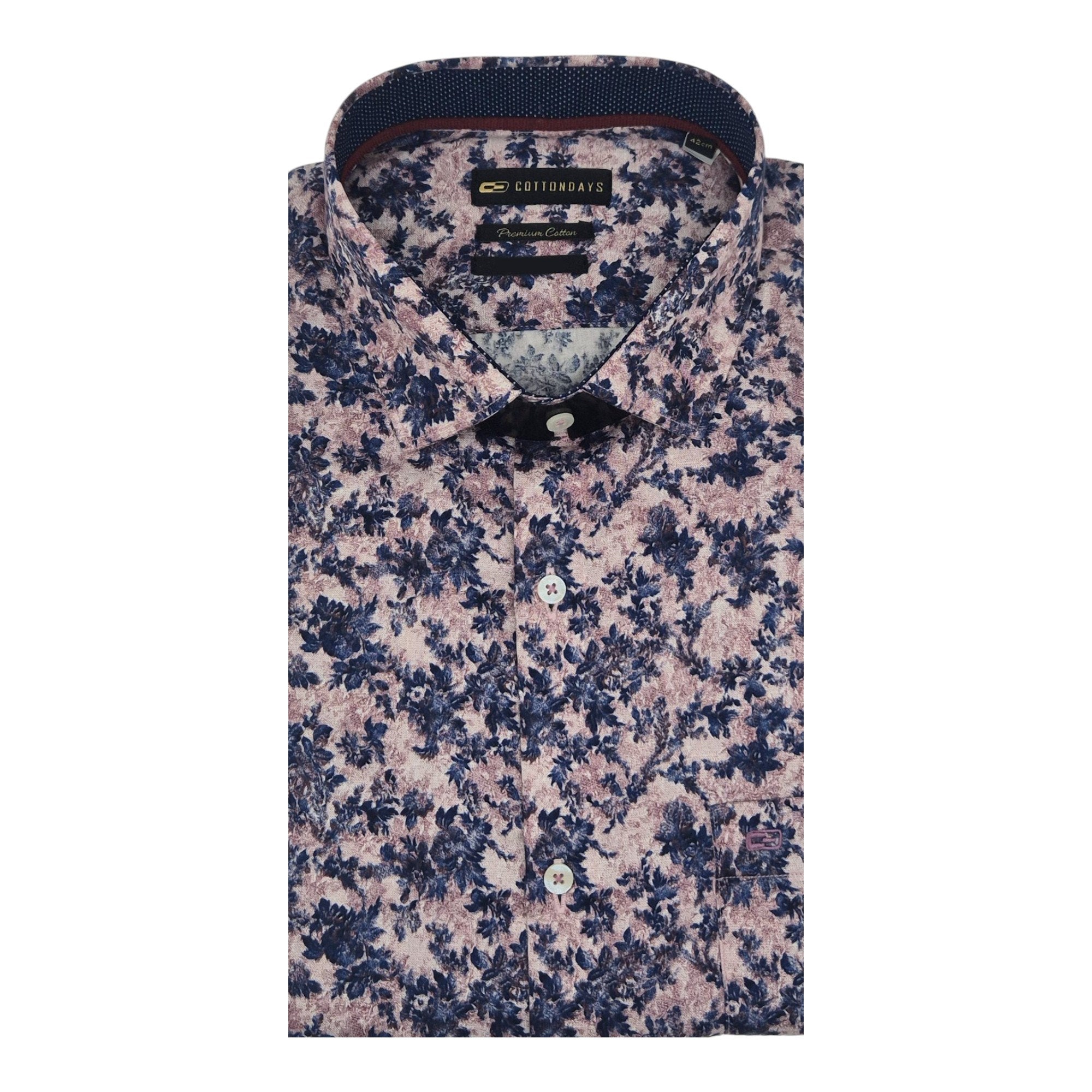 Mens long sleeve pocket cotton party casual ceremonial wear floral print colours shirts