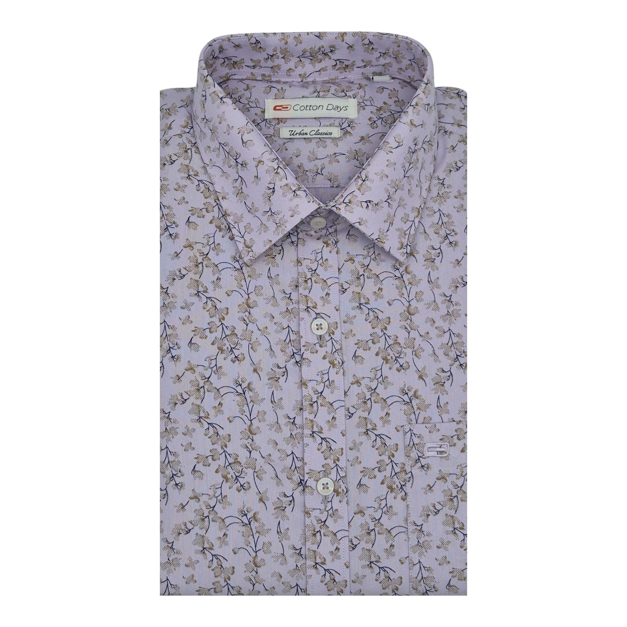 Mens long sleeve pocket cotton party casual ceremonial wear floral print colours shirts