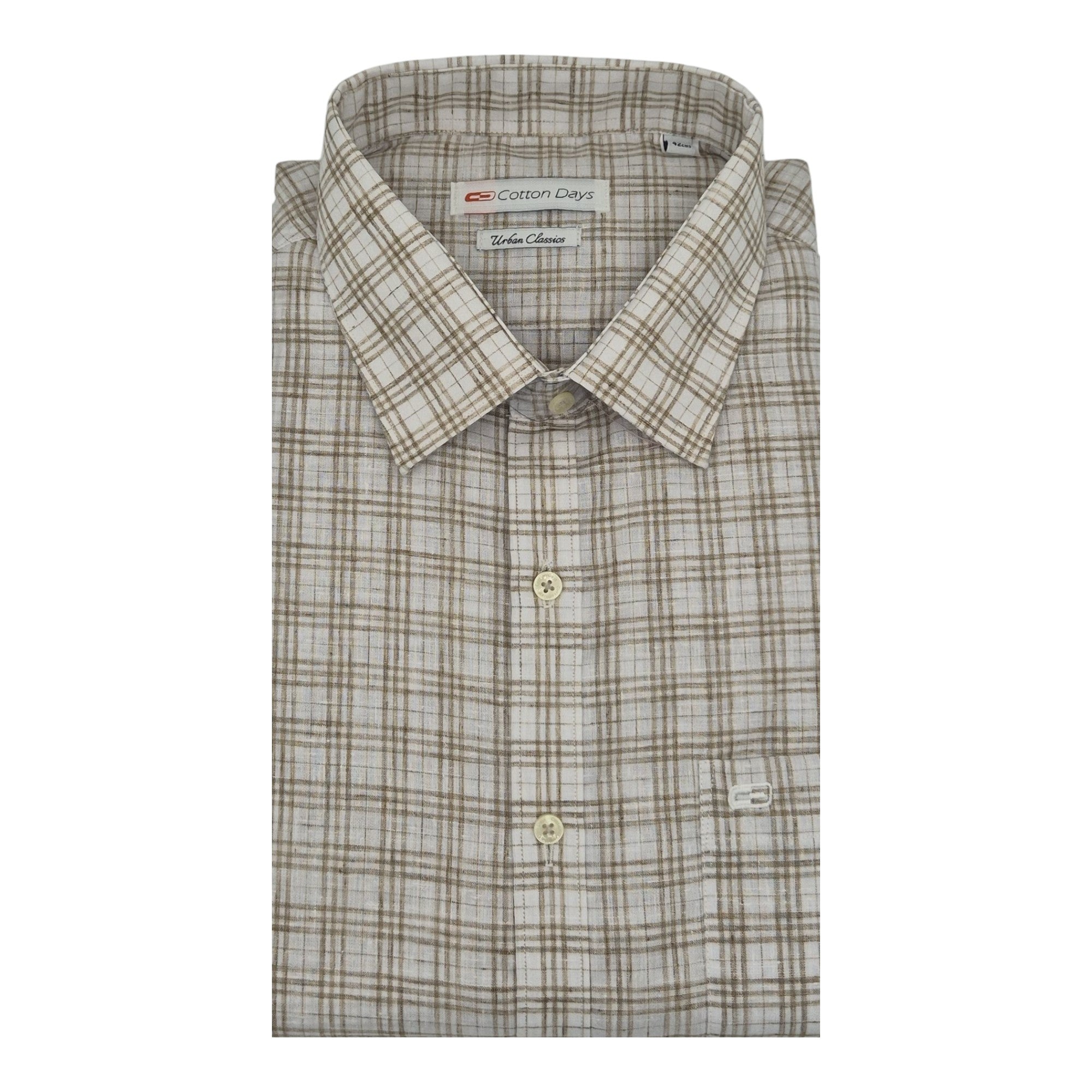 Mens long sleeve pocket cotton party casual office wear checks lihgt colours shirts