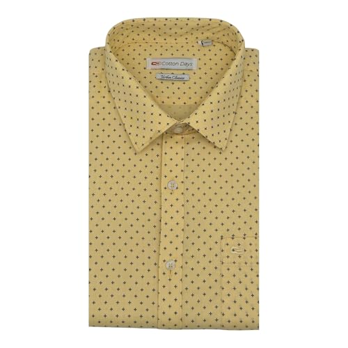 Men's Long Sleeve Printed Collared with Chest Pocket with Button Cuff Casual and Formal Shirt for Wedding Summer Beach wear a Regular fit Shirt