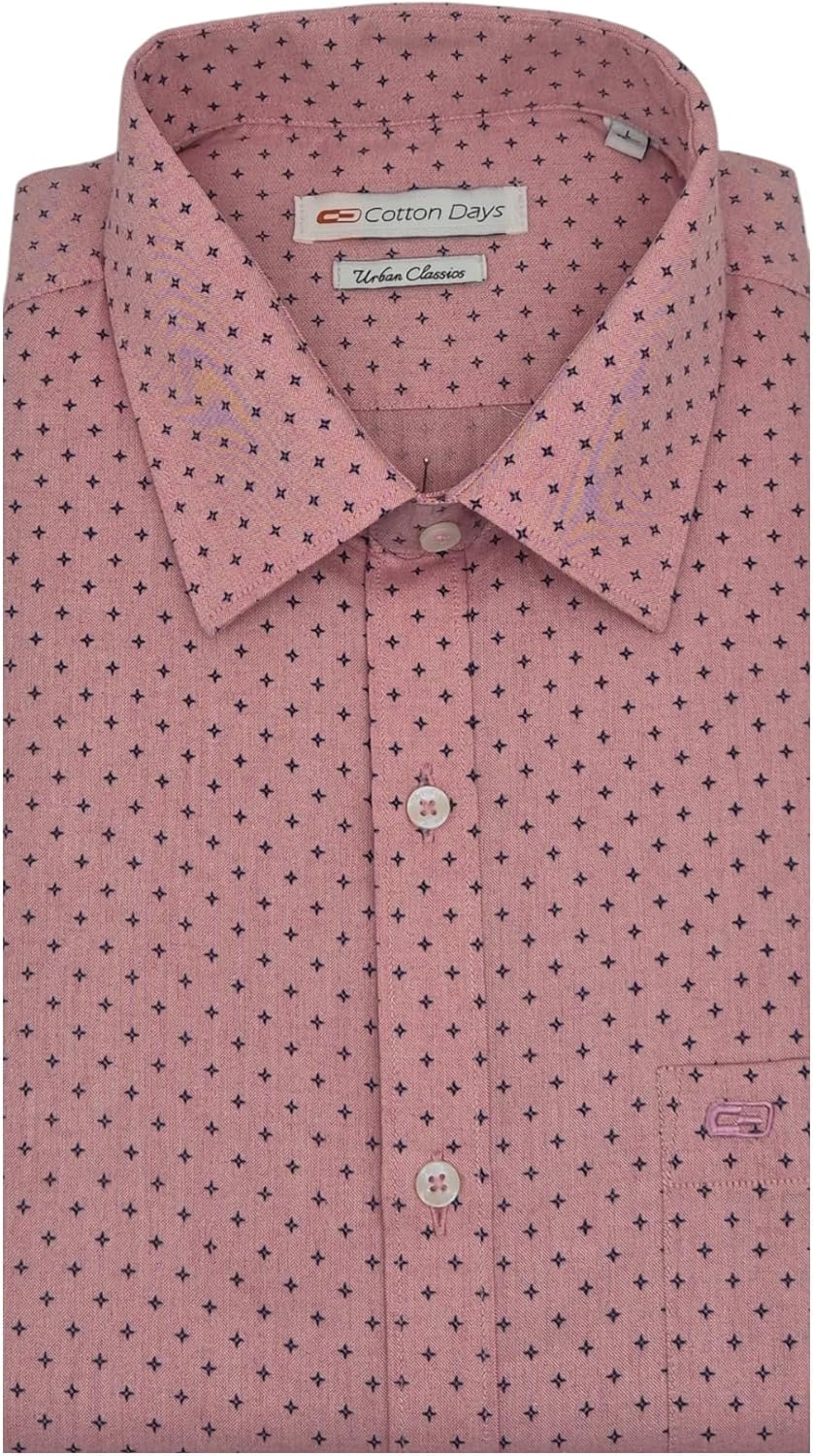 Men's Long Sleeve Printed Collared with Chest Pocket with Button Cuff Casual and Formal Shirt for Wedding Summer Beach wear a Regular fit Shirt