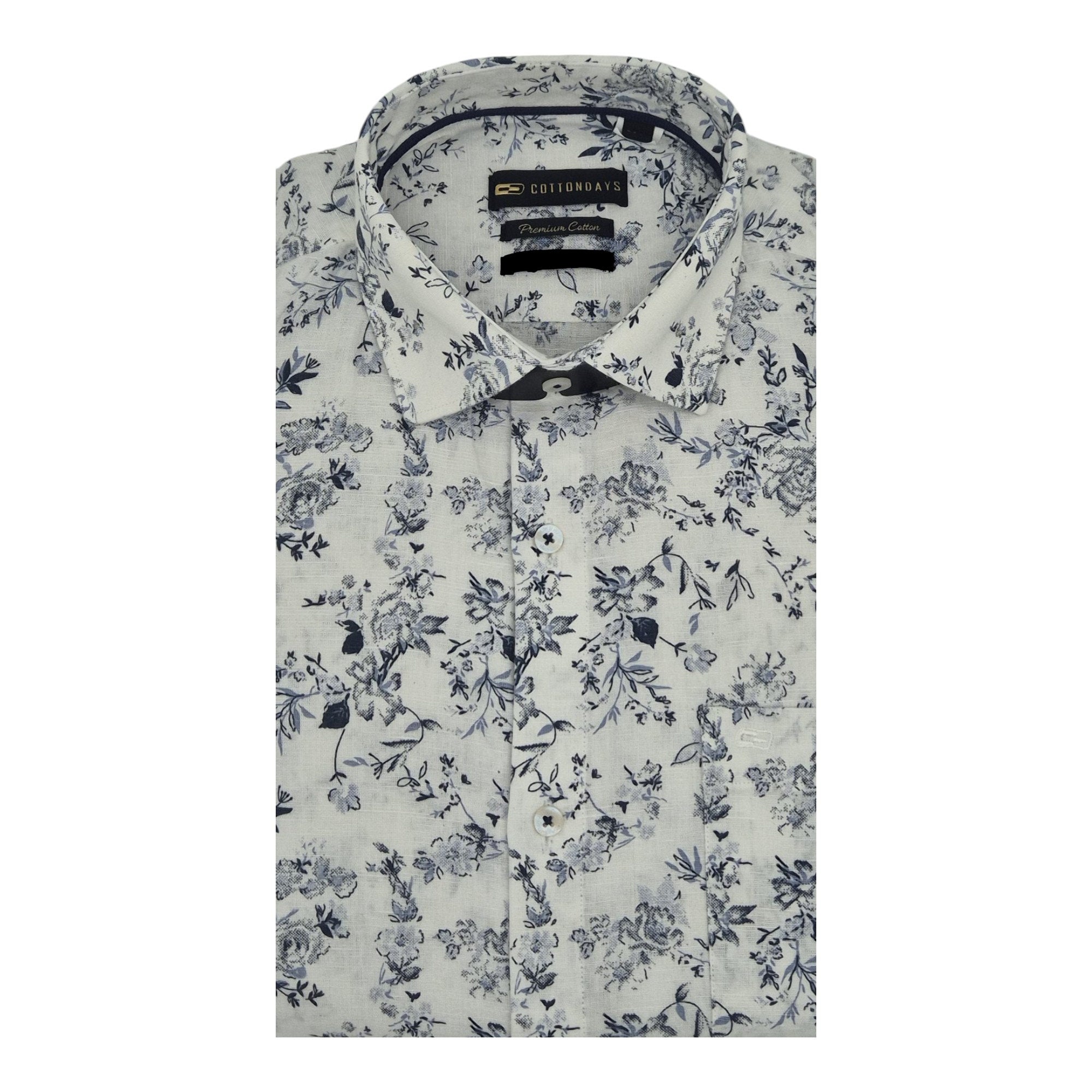 Mens long sleeve pocket cotton party casual ceremonial wear floral print colours shirts