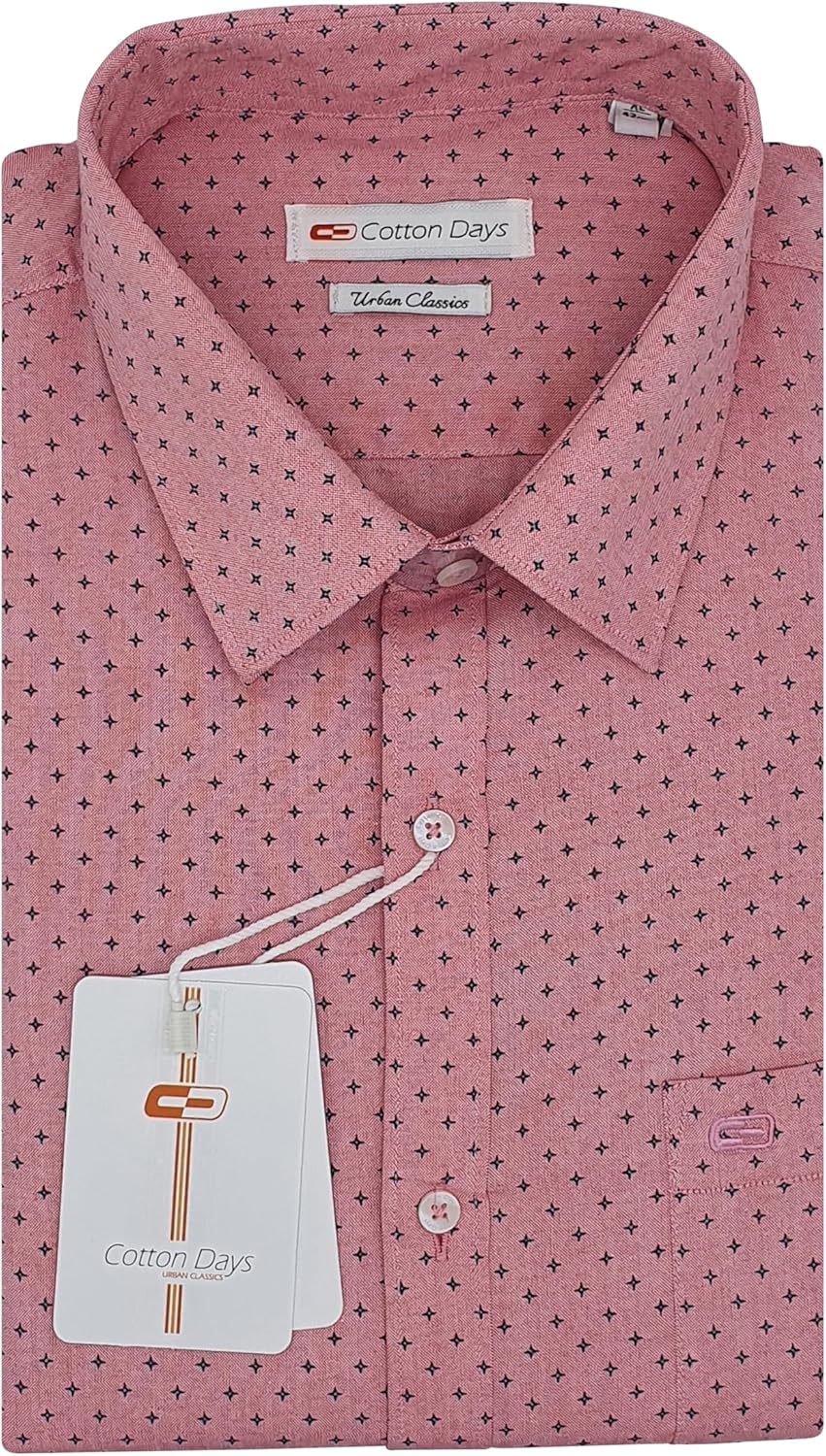 Men's Long Sleeve Printed Collared with Chest Pocket with Button Cuff Casual and Formal Shirt for Wedding Summer Beach wear a Regular fit Shirt