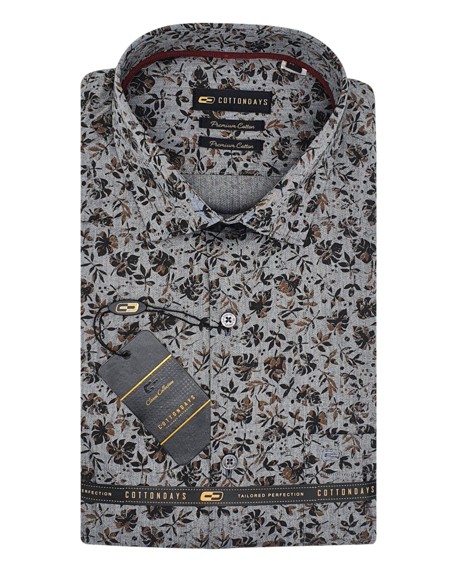 Mens long sleeve pocket cotton party casual ceremonial wear floral print colours shirts