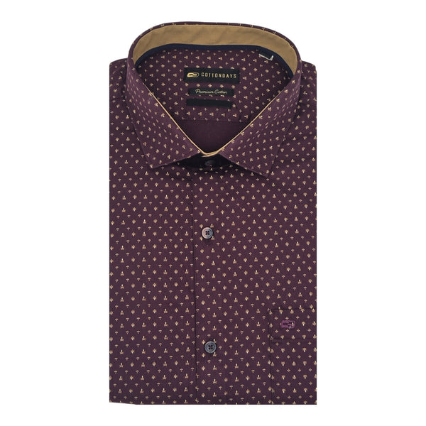Mens long sleeve pocket cotton party casual ceremonial wear floral print colour shirts