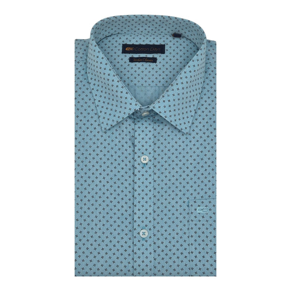 Mens dress printed long sleeve with chest pocket, button down collarshirt  for party and wear shirts