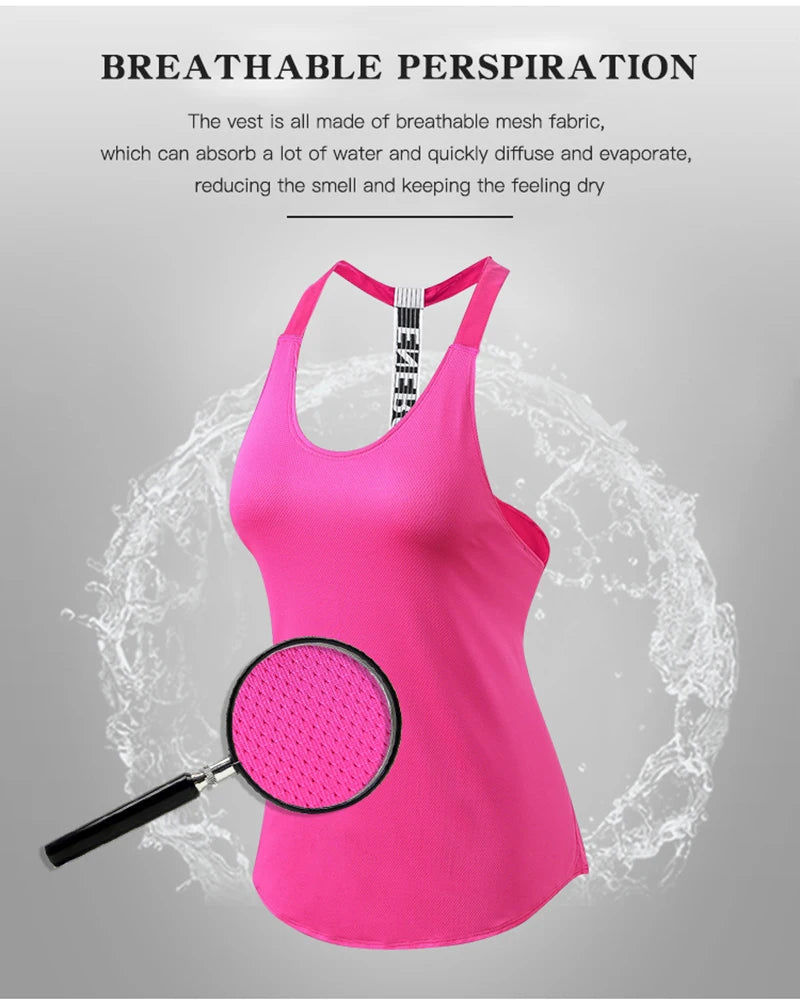 Women’s Gym Top Sleeveless Athletic Breathable Lightweight