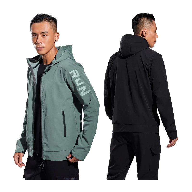 Men’s Jacket Casual Athletic Printed Solid Color