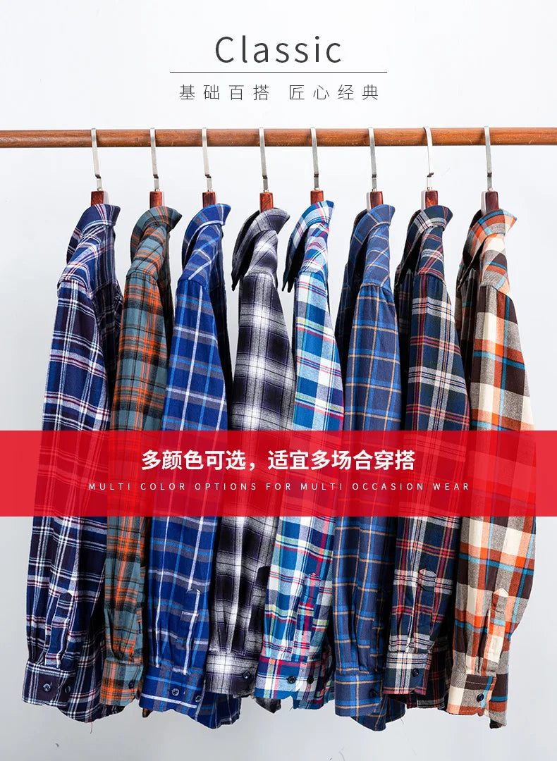 Men’s Shirt Long Sleeve Cotton Casual Regular Fit