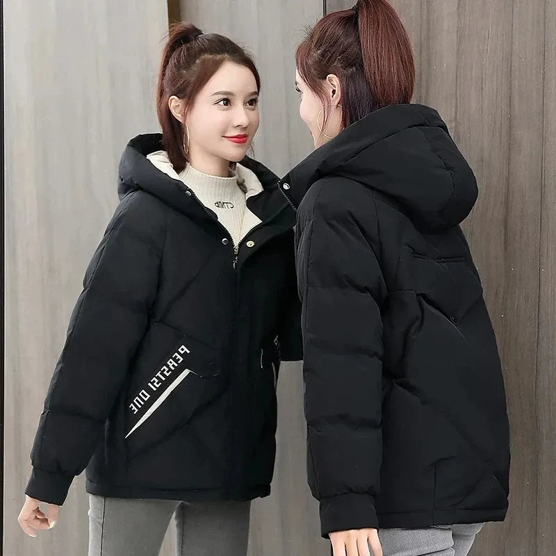 Women’s Jacket Puffer Hooded Warm Casual