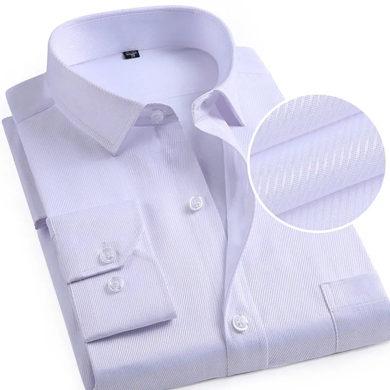 Men’s Shirt Long Sleeve Formal Cotton Comfort Fit