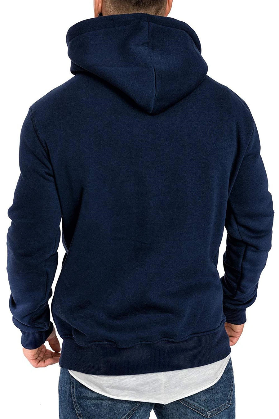 Men’s Hoodie Casual Solid Color Long Sleeve