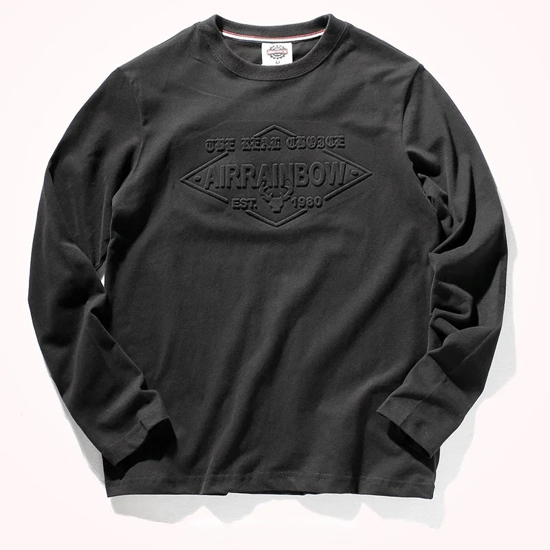 Men’s T-Shirt Long Sleeve Cotton Cotton Comfort Fit