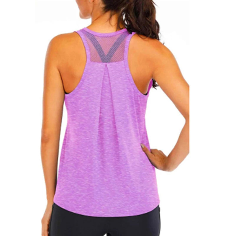 Women’s Gym Top Tank Top Sleeveless Breathable Athletic