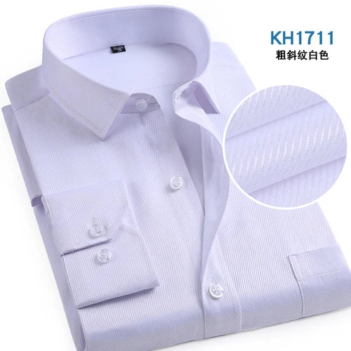 Men’s Shirt Long Sleeve Formal Cotton Comfort Fit