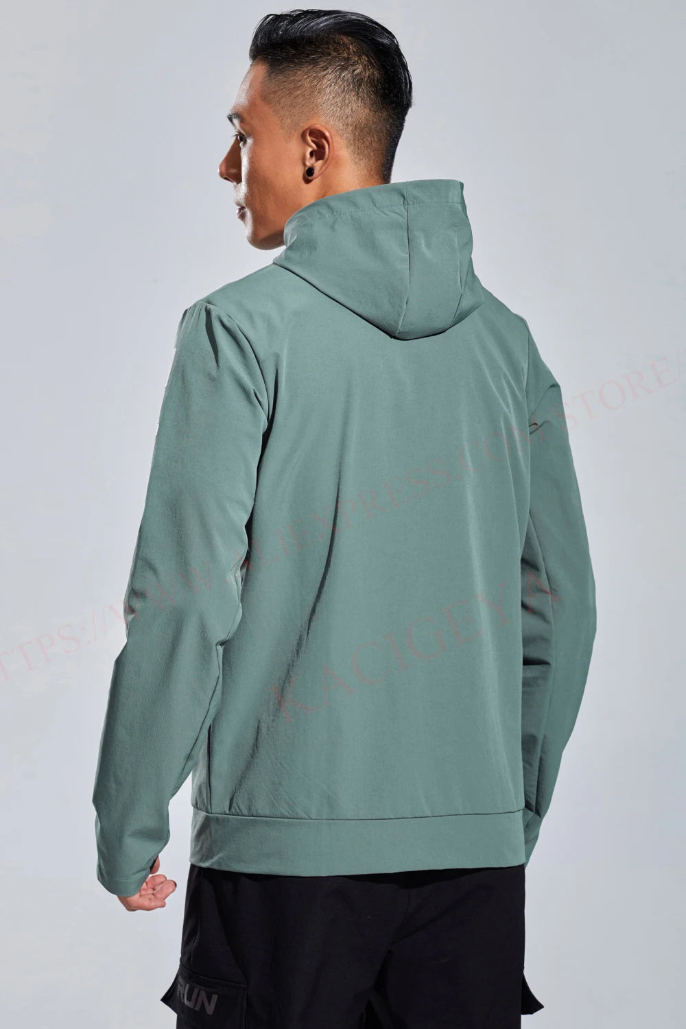 Men’s Jacket Casual Athletic Printed Solid Color