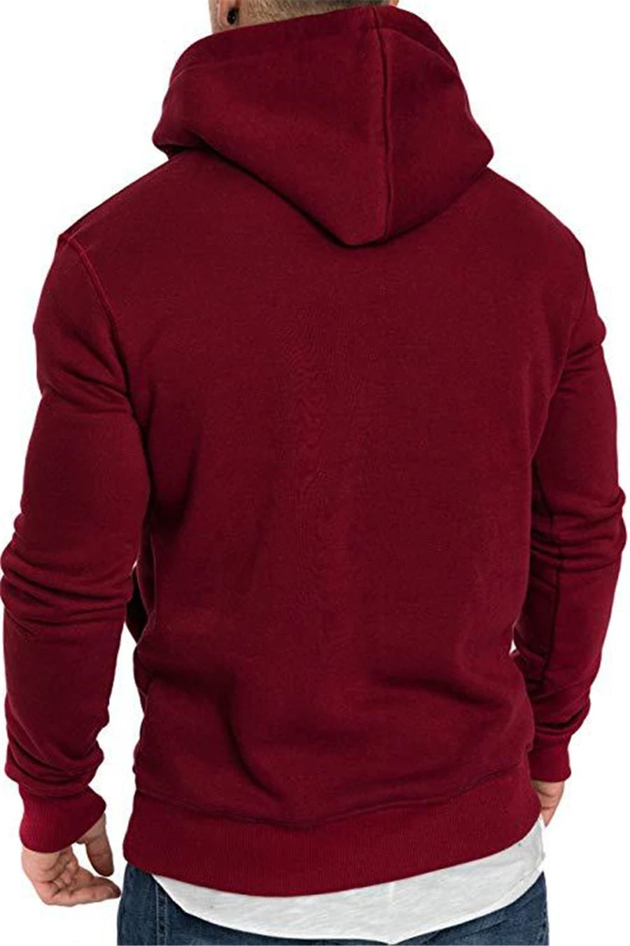 Men’s Hoodie Casual Solid Color Long Sleeve