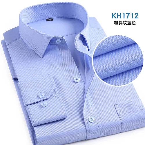 Men’s Shirt Long Sleeve Formal Cotton Comfort Fit