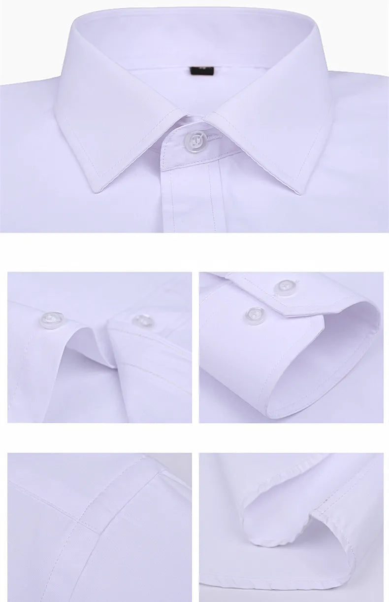 Men’s Shirt Long Sleeve Formal Cotton Comfort Fit