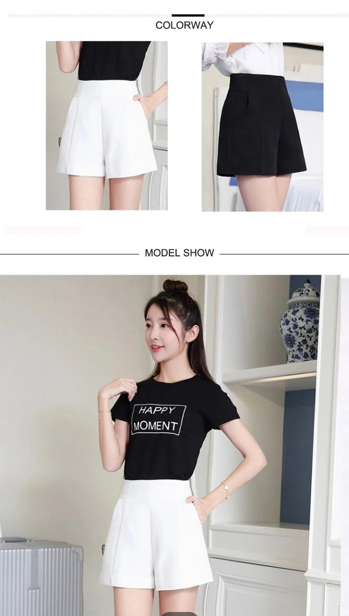 Women’s Shorts High Waist Casual Summer Loose Fit