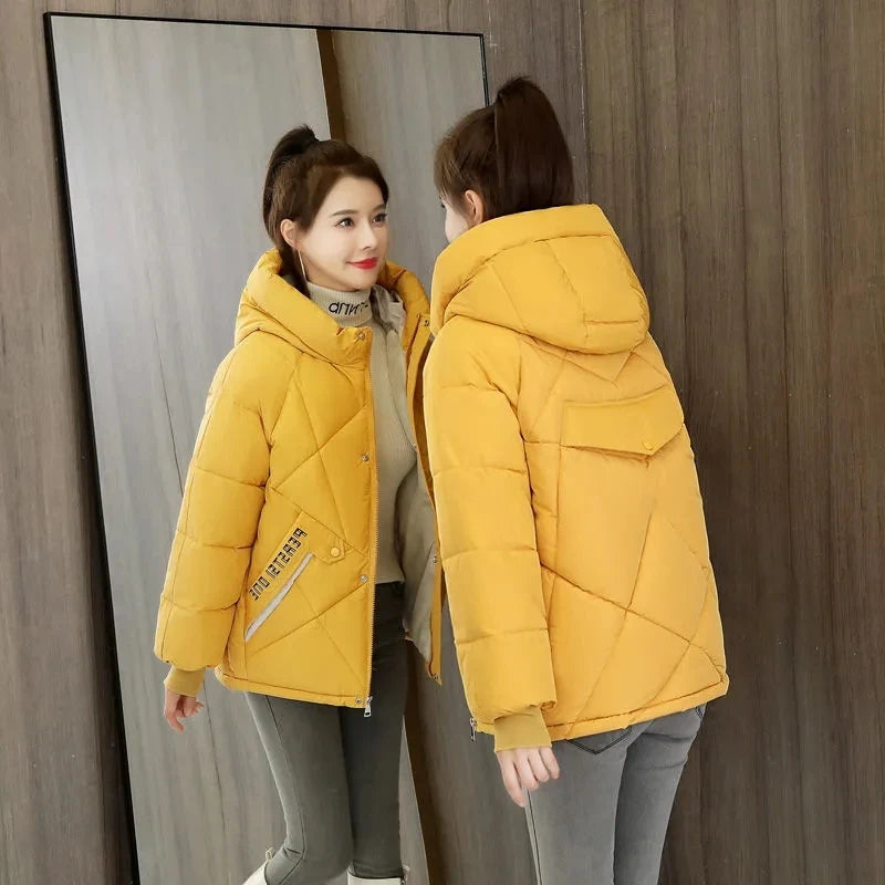 Women’s Jacket Puffer Hooded Warm Casual