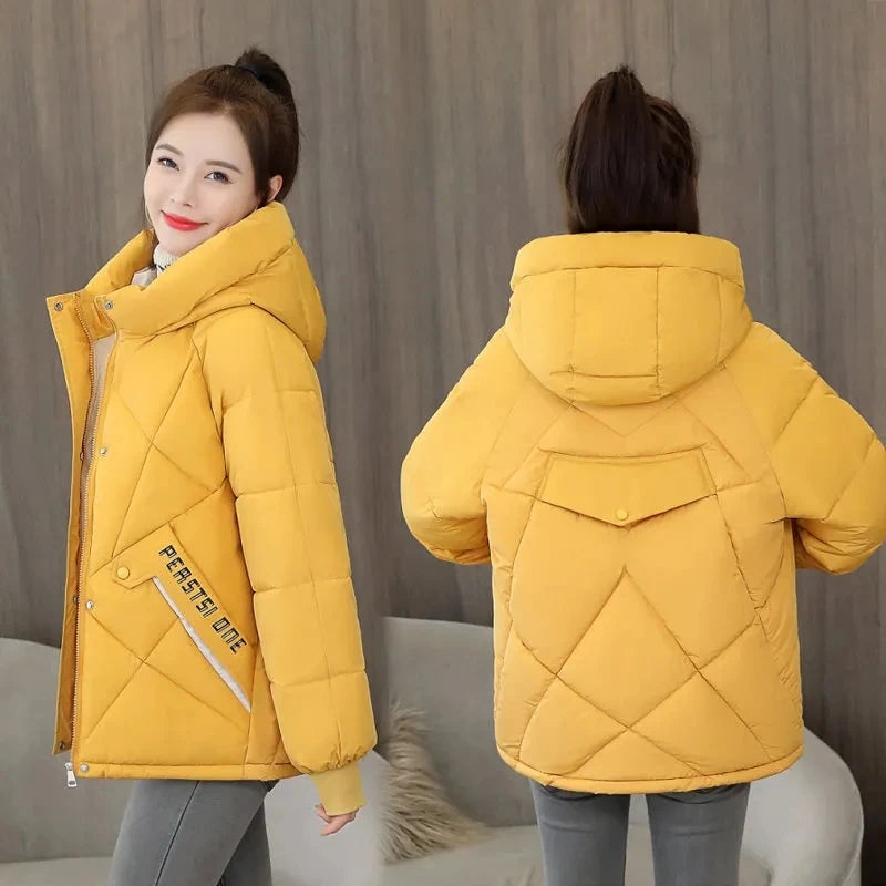 Women’s Jacket Puffer Hooded Warm Casual