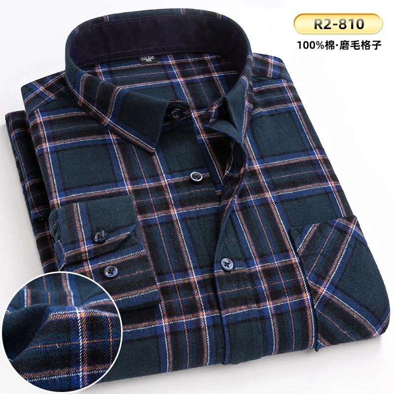 Men’s Shirt Long Sleeve Cotton Casual Regular Fit