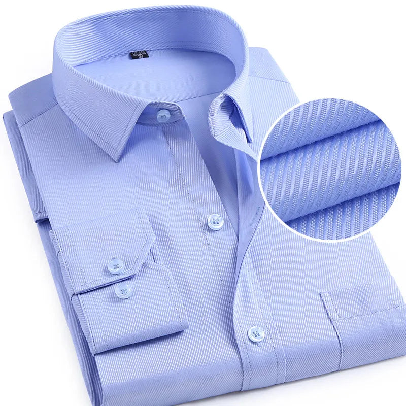 Men’s Shirt Long Sleeve Formal Cotton Comfort Fit