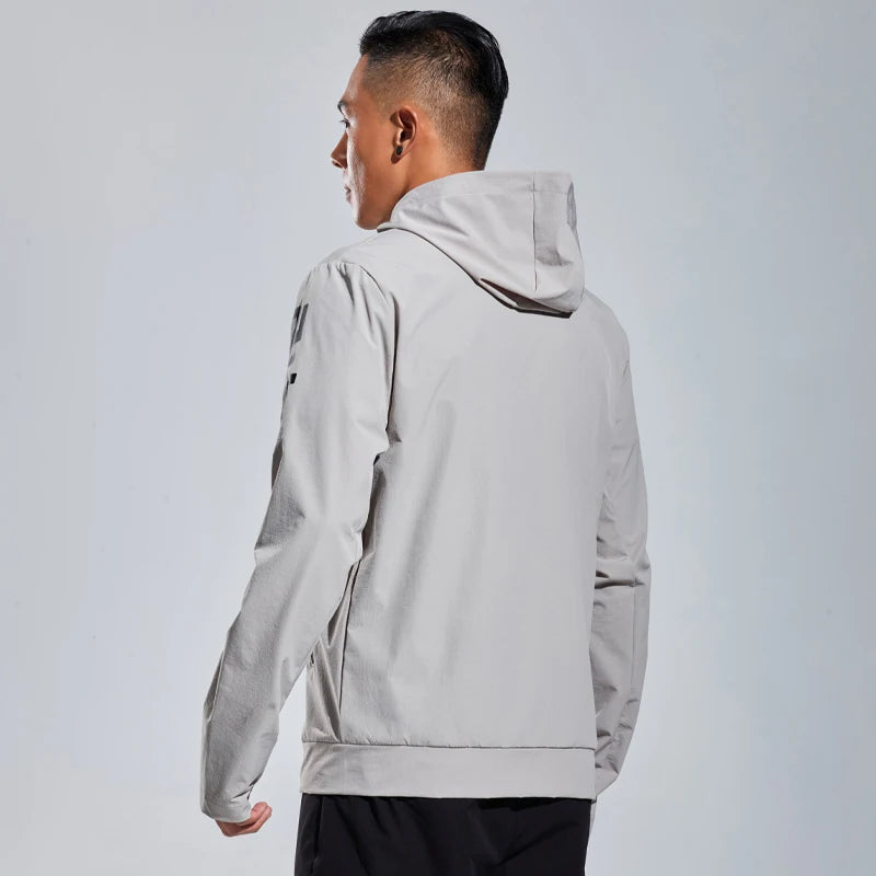 Men’s Jacket Casual Athletic Printed Solid Color