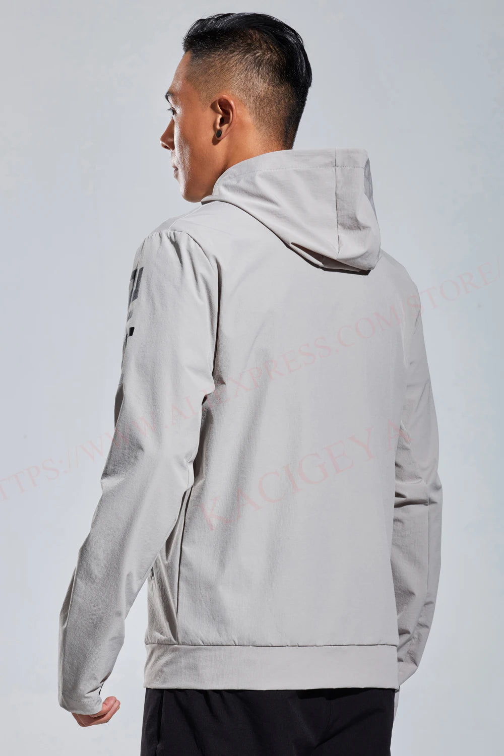 Men’s Jacket Casual Athletic Printed Solid Color