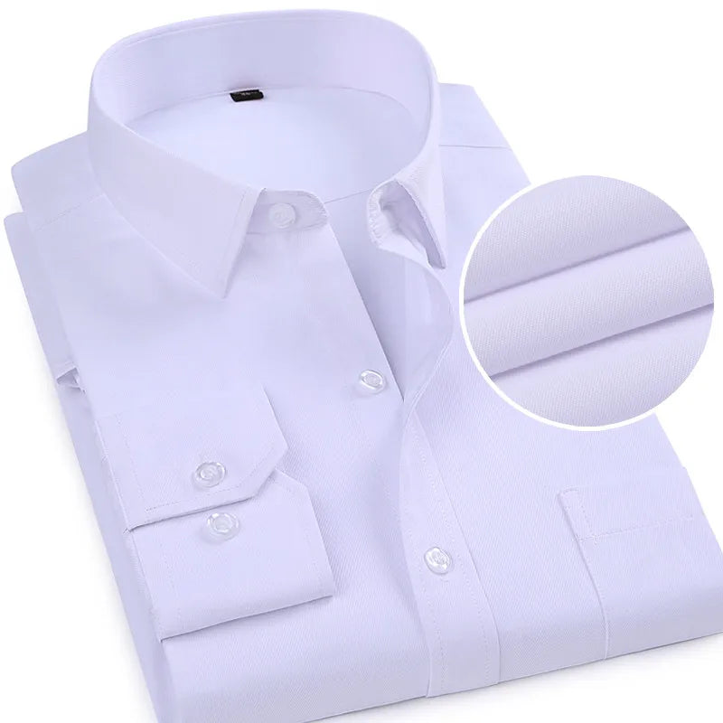 Men’s Shirt Long Sleeve Formal Cotton Comfort Fit