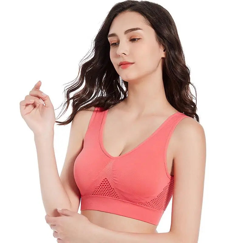 Women’s Sports Bra Push Up Seamless Padded Gym