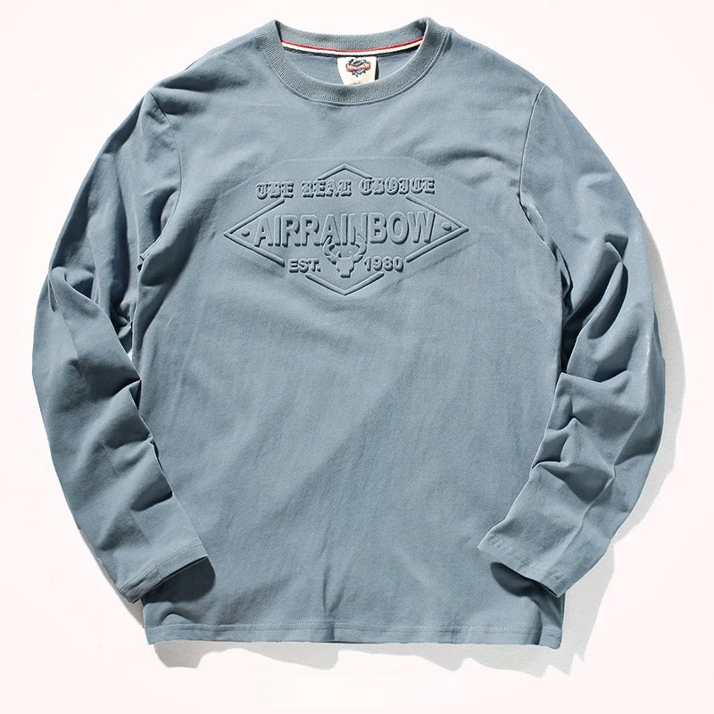 Men’s T-Shirt Long Sleeve Cotton Cotton Comfort Fit