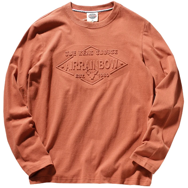 Men’s T-Shirt Long Sleeve Cotton Cotton Comfort Fit