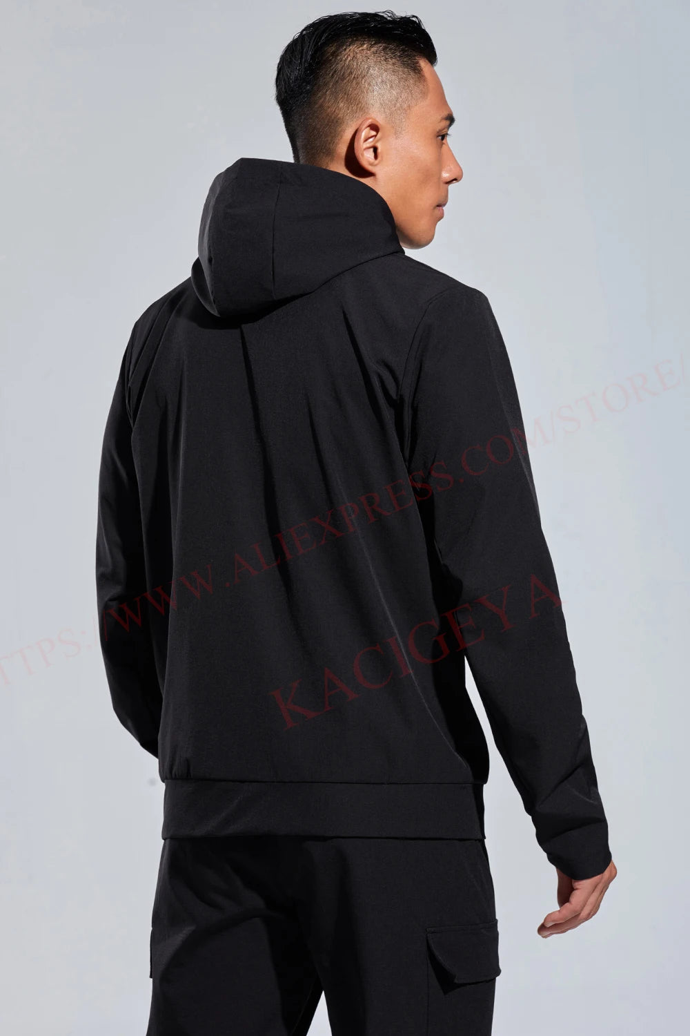 Men’s Jacket Casual Athletic Printed Solid Color