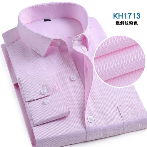 Men’s Shirt Long Sleeve Formal Cotton Comfort Fit
