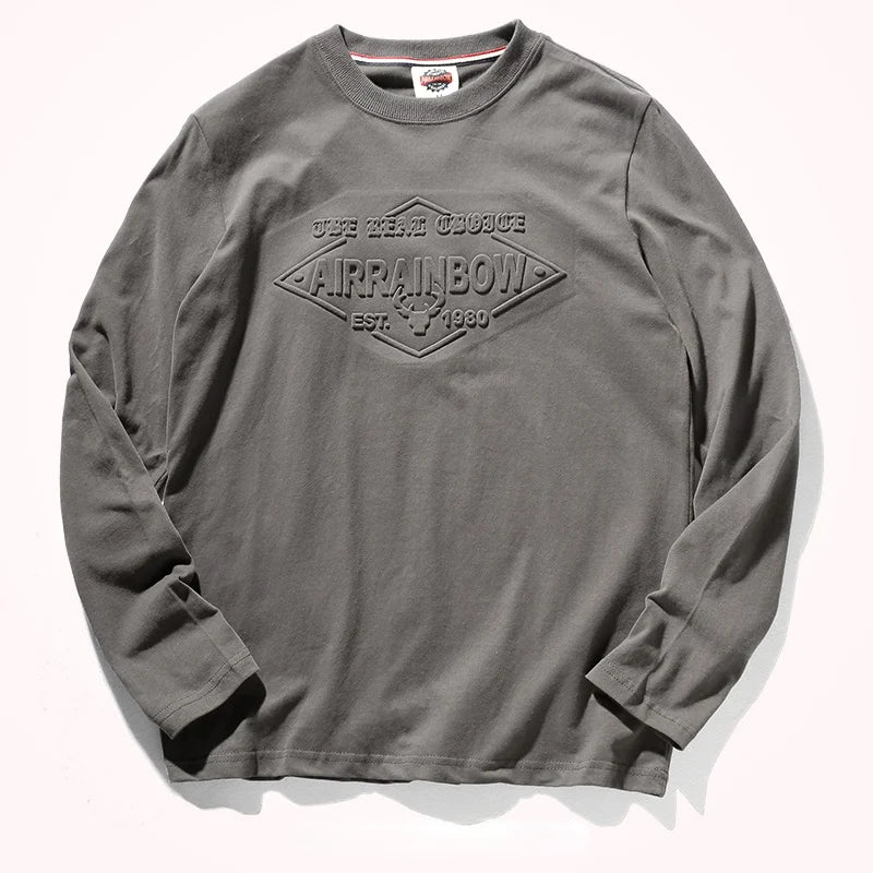 Men’s T-Shirt Long Sleeve Cotton Cotton Comfort Fit