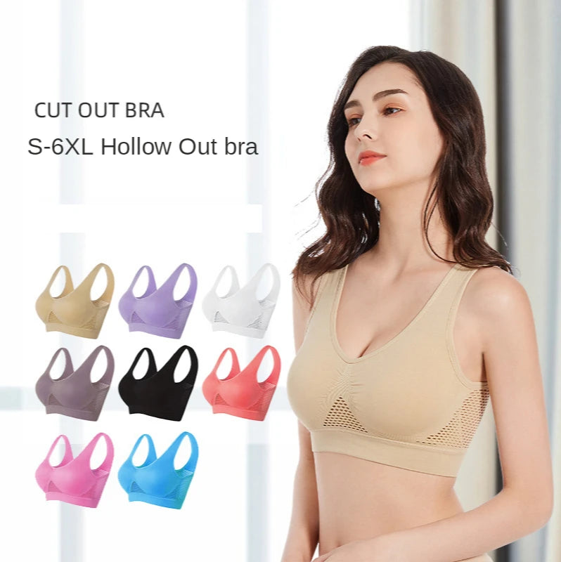 Women’s Sports Bra Push Up Seamless Padded Gym