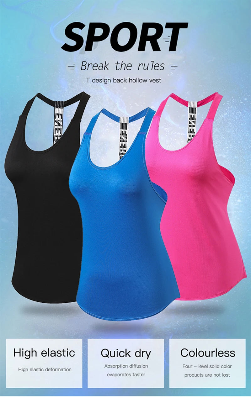 Women’s Gym Top Sleeveless Athletic Breathable Lightweight