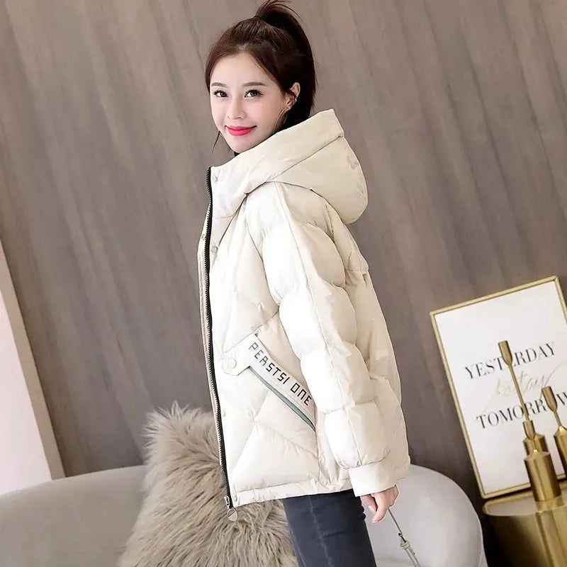 Women’s Jacket Puffer Hooded Warm Casual