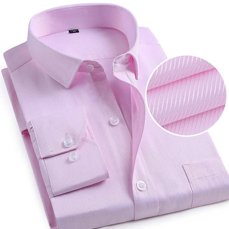 Men’s Shirt Long Sleeve Formal Cotton Comfort Fit