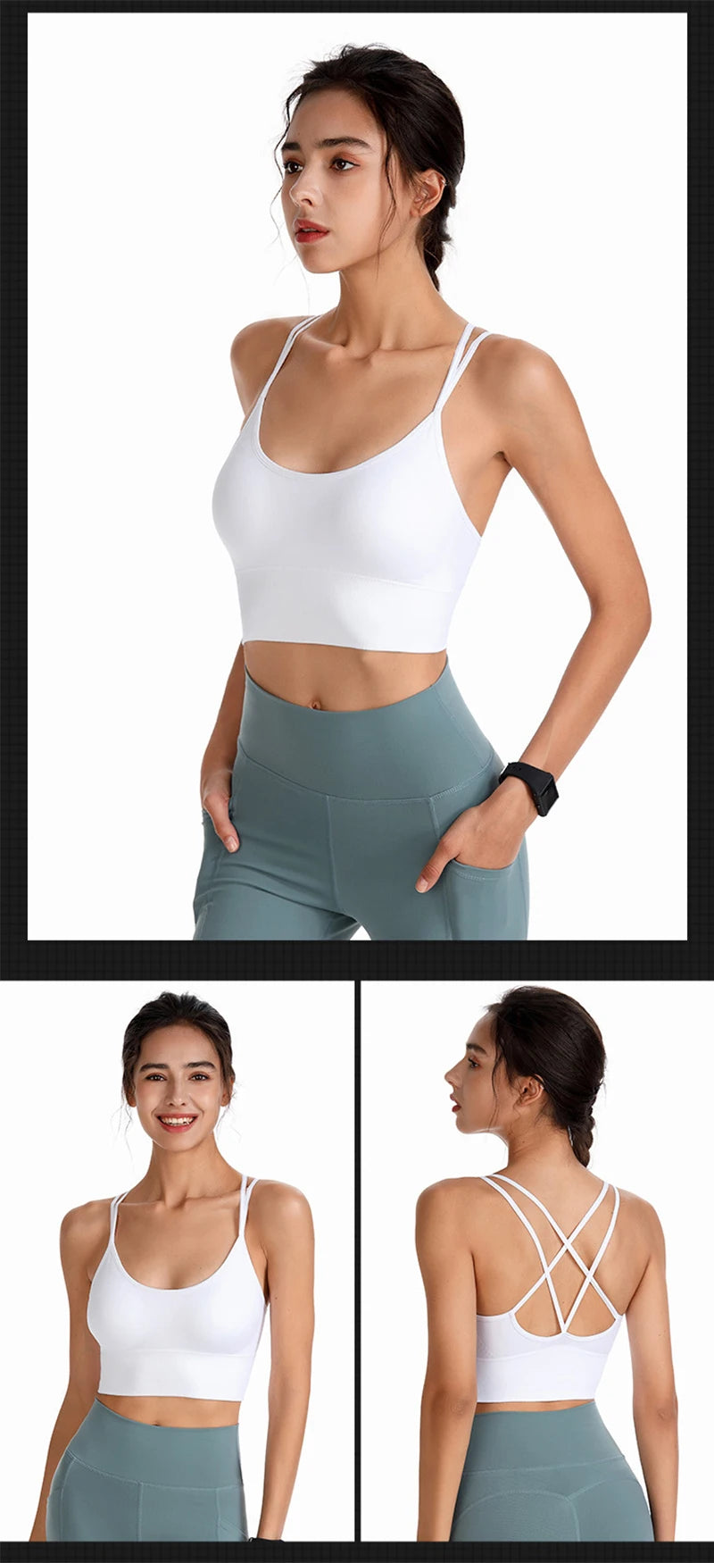 Women’s Sports Bra Padded Gym Comfort Supportive