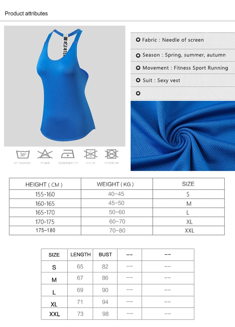 Women’s Gym Top Sleeveless Athletic Breathable Lightweight