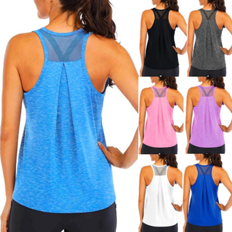 Women’s Gym Top Tank Top Sleeveless Breathable Athletic