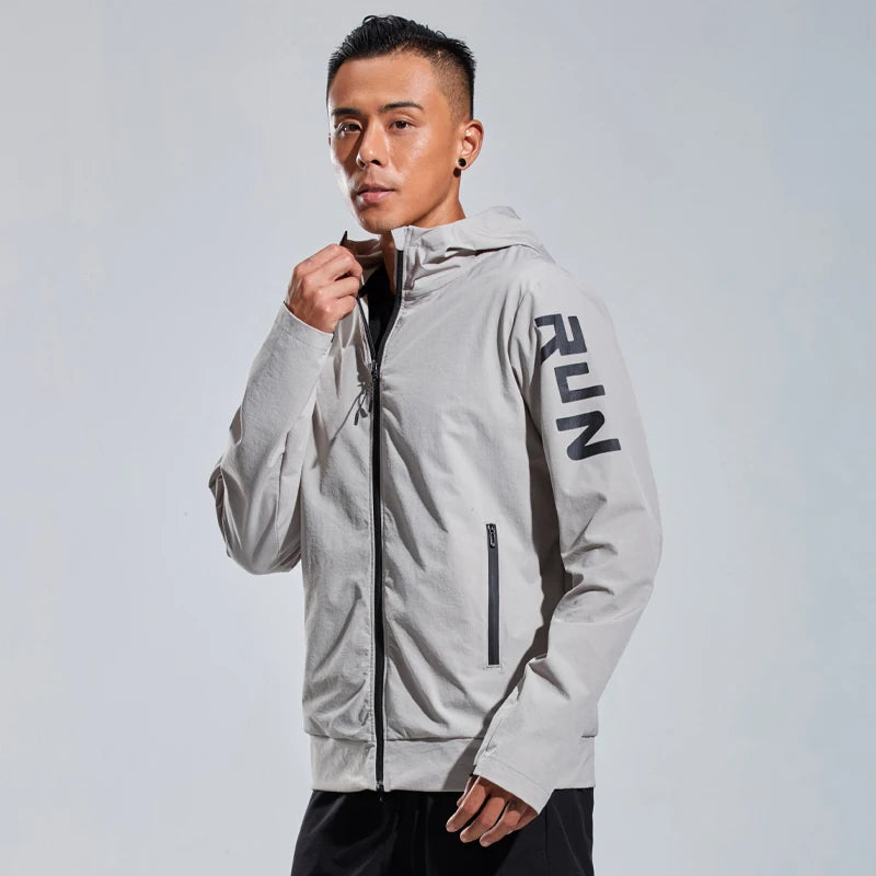 Men’s Jacket Casual Athletic Printed Solid Color