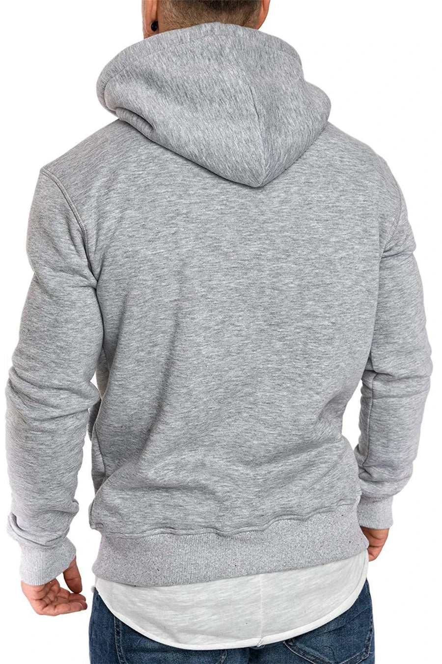 Men’s Hoodie Casual Solid Color Long Sleeve