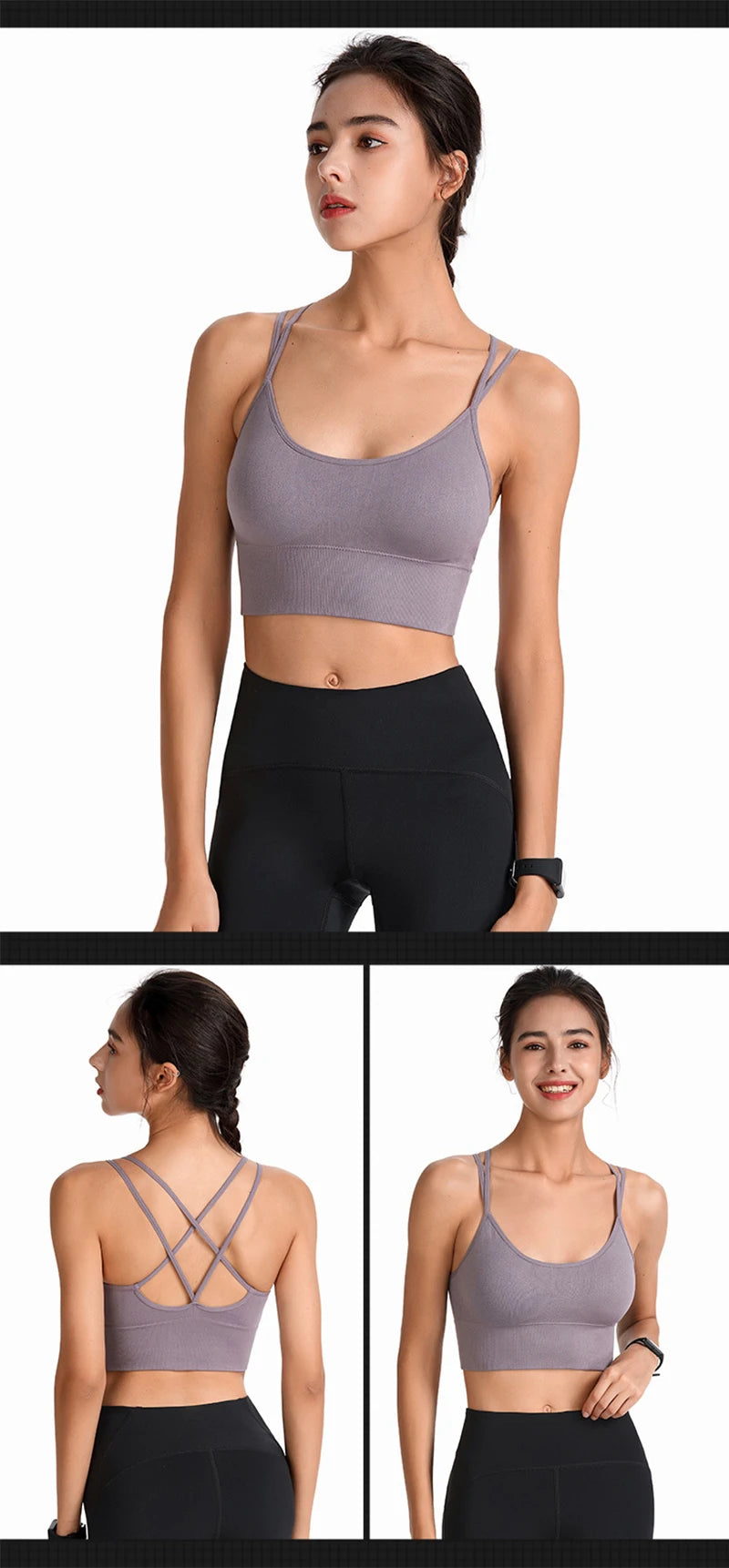 Women’s Sports Bra Padded Gym Comfort Supportive