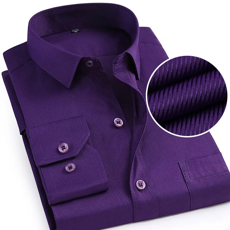 Men’s Shirt Long Sleeve Formal Cotton Comfort Fit