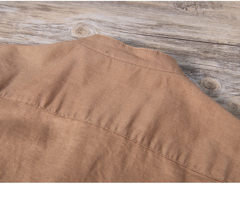 Men’s T-Shirt Short Sleeve Cotton Breathable Solid Color